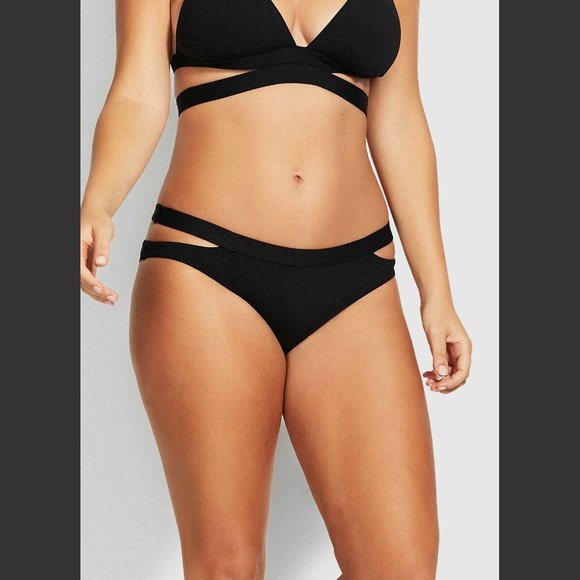 BNWT SEAFOLLY COLLECTIVE BEACH SURF SWIM HIPSTER BIKINI BOTTOM SIZE 8 - Picture 1 of 7